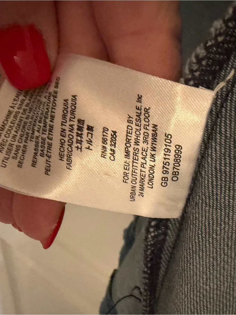 Vintage Free People Light Blue Military-Style Denim Jacket with Gold Buttons - Picture 6 of 10